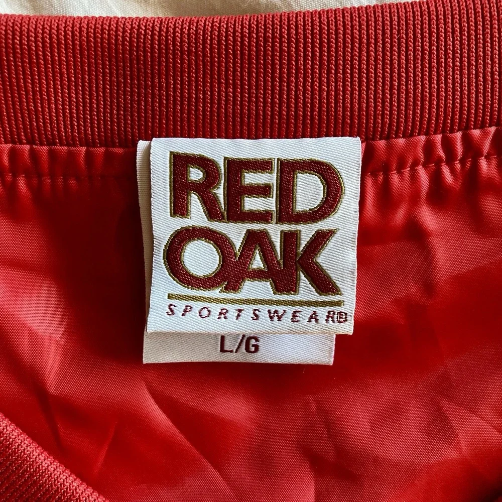 Vtg Red Oak Sportswear Georgia Bulldogs Pullover Windbreaker Jacket Mens L EUC